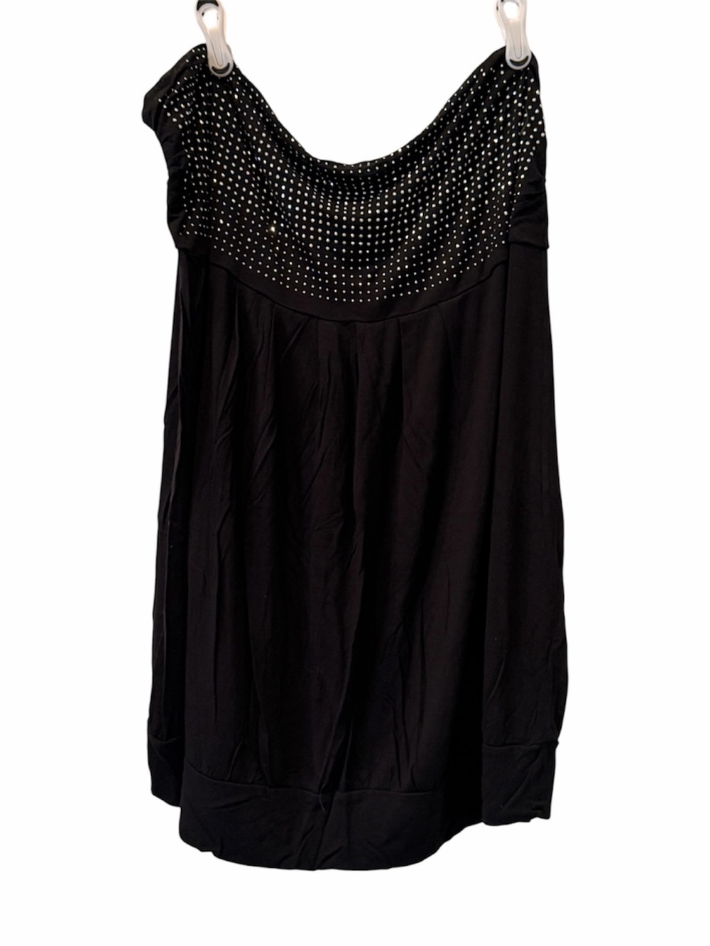 MXM Black Studded Strapless Camisole
